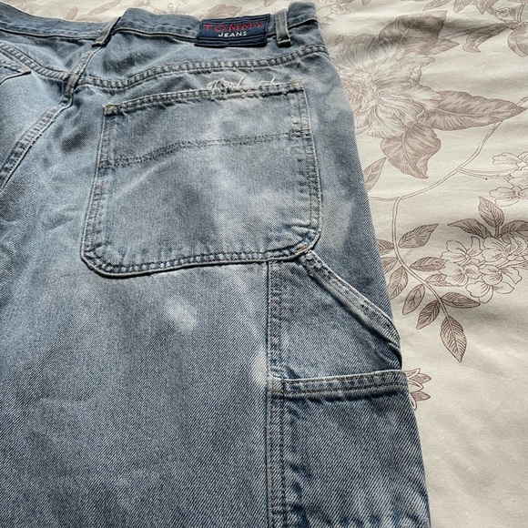 Men’s Vintage Tommy Hilfiger Carpenter Painter Distressed Jeans Y2K 36x31 - Picture 3 of 15
